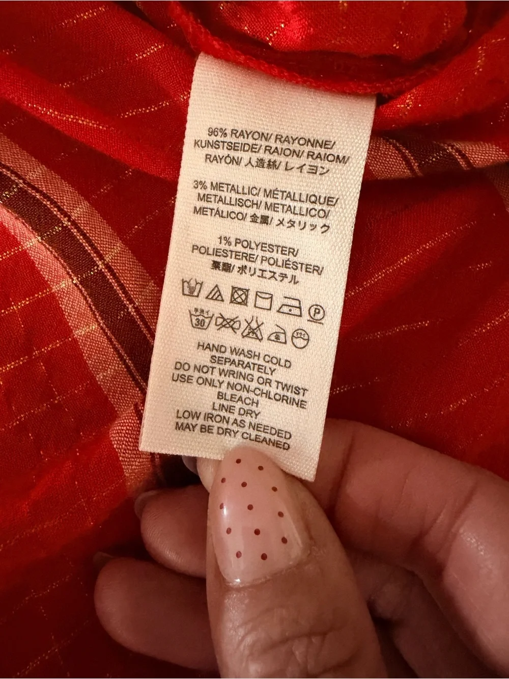 Free People Orange and Gold Long Sleeve Yarn Dye Lurex Tunic Top, Small - Picture 12 of 12